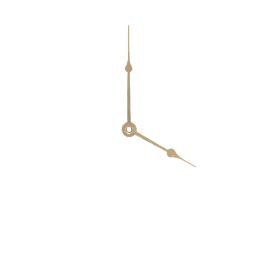Carbatec Clock Hands - Hour & Minute - Gold - 87mm