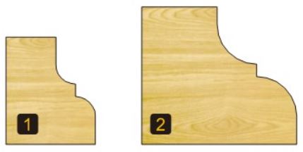 Arden Classical Ogee Bit with Bearing - 25.4mm Diameter 1/2" Shank