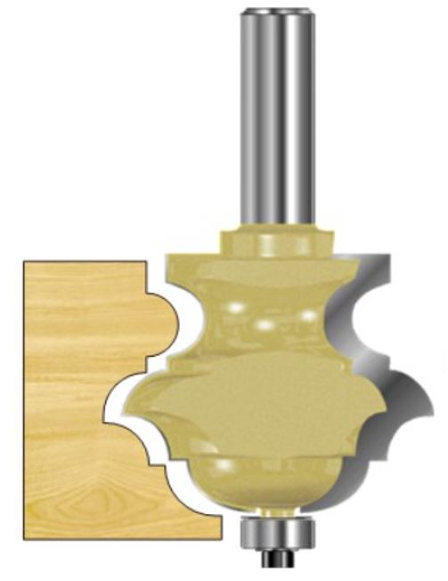Arden Decorative Moulding Bit with Bearing - 1/2" Shank