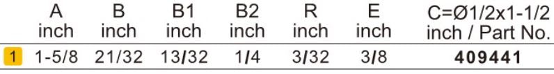 Arden Reversible Rail and Stile Bit - 41.2mm Diameter 1/2" Shank