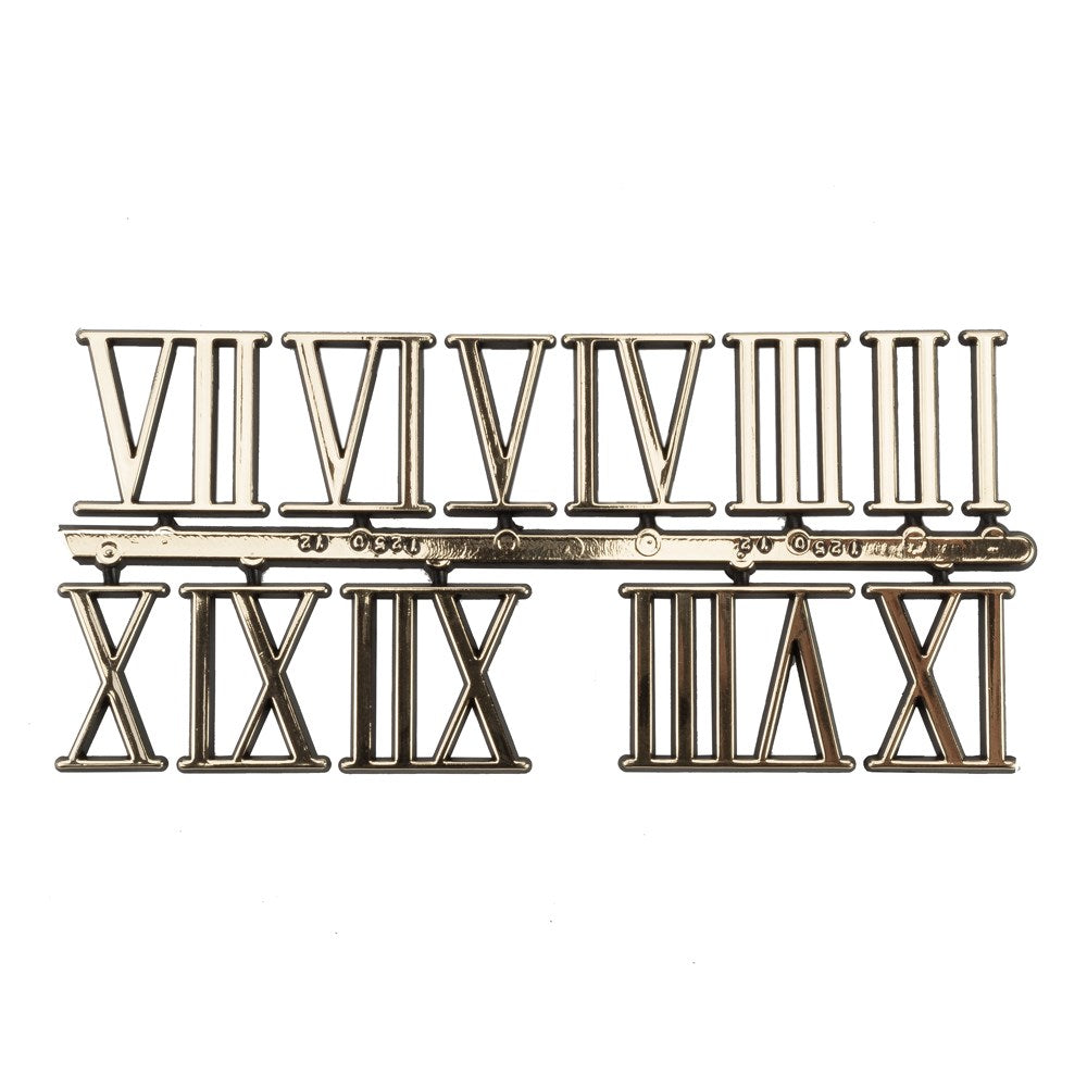 Carbatec Clock Number Set - Roman - Gold 32mm (1-1/4")