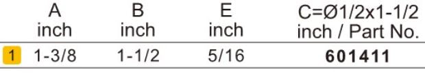 Arden Finger Joint Bit - 34.9mm Diameter 1/2" Shank