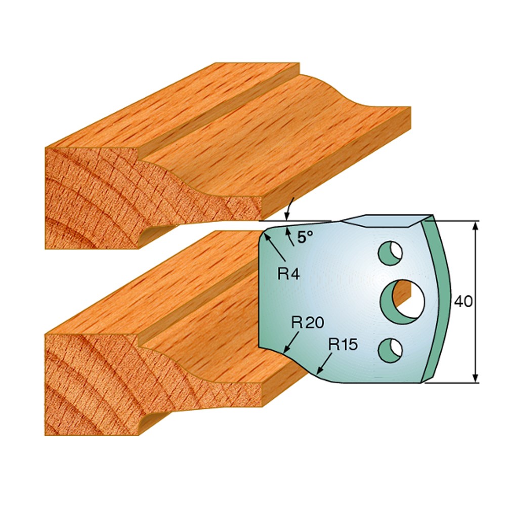 CMT Spindle Moulder Profile Limiters - 40mm - Joinery #100