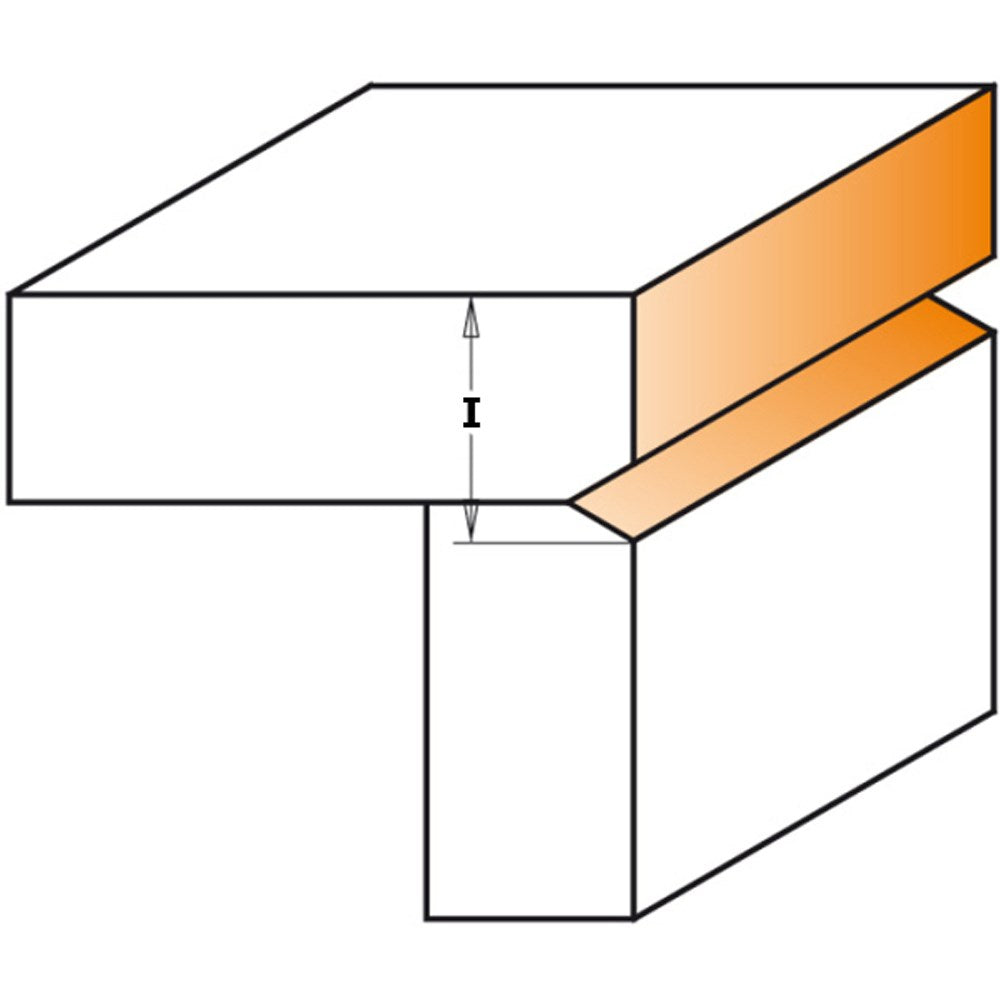 CMT Flush and V-Groove Router Bit - 1/2"