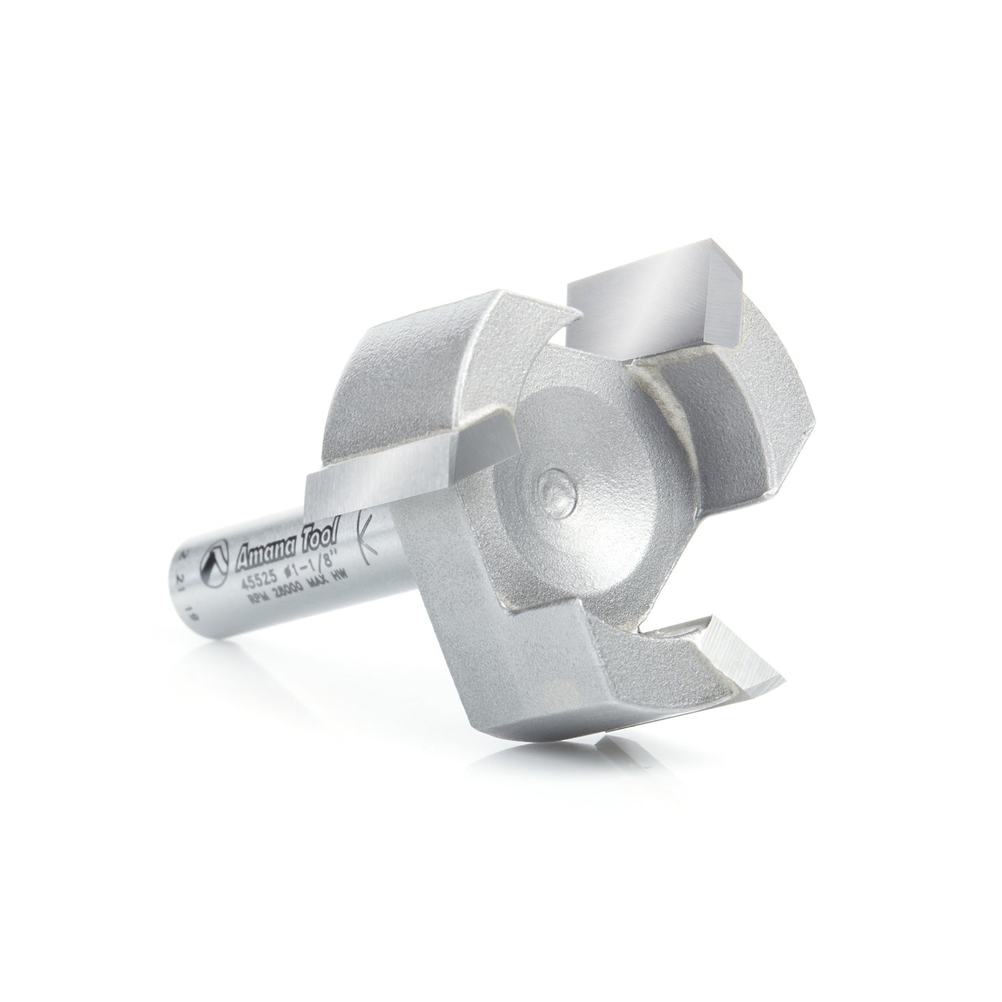 Amana 45525 Carbide Tipped Spoilboard Cutter, 1-1/8" Diameter, 1/4" Shank