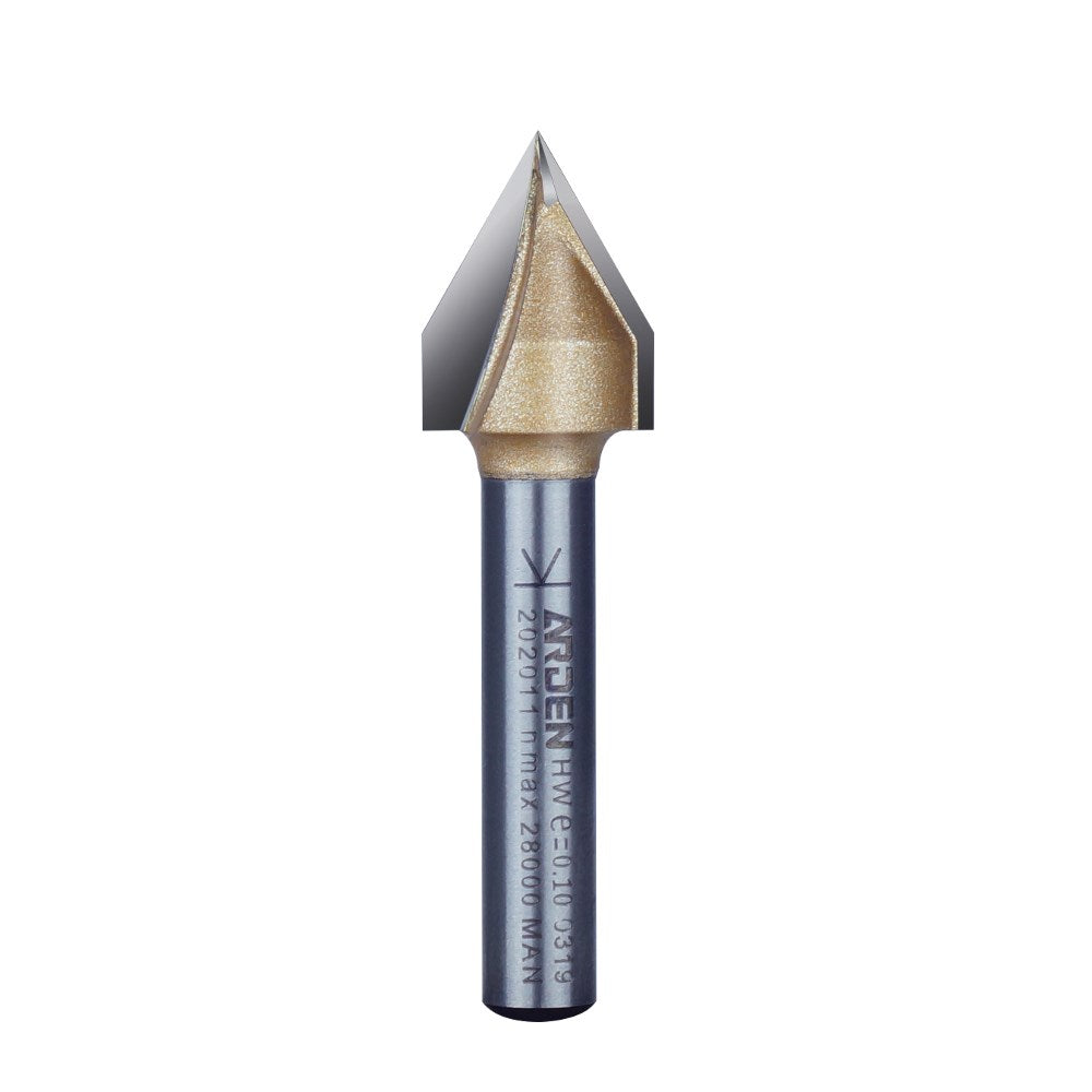 Arden "V" Groove and Engraving Bit - 60° Angle 1/4" Shank