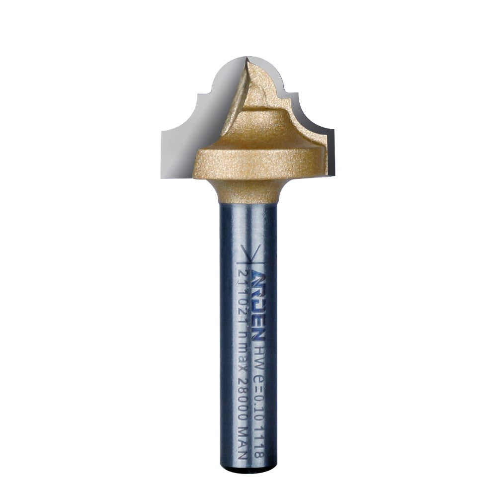 Arden Classic Plunge Bit - 19.05mm Diameter 3.96mm Radius 1/4" Shank