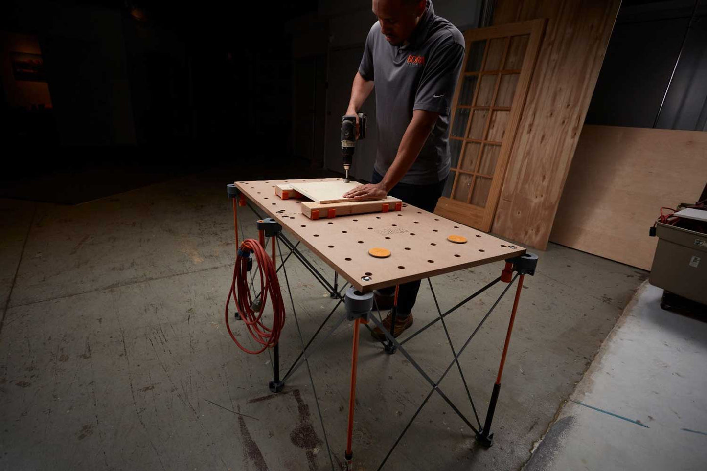 Bora Centipede Workbench Tabletop with MFT type dog holes