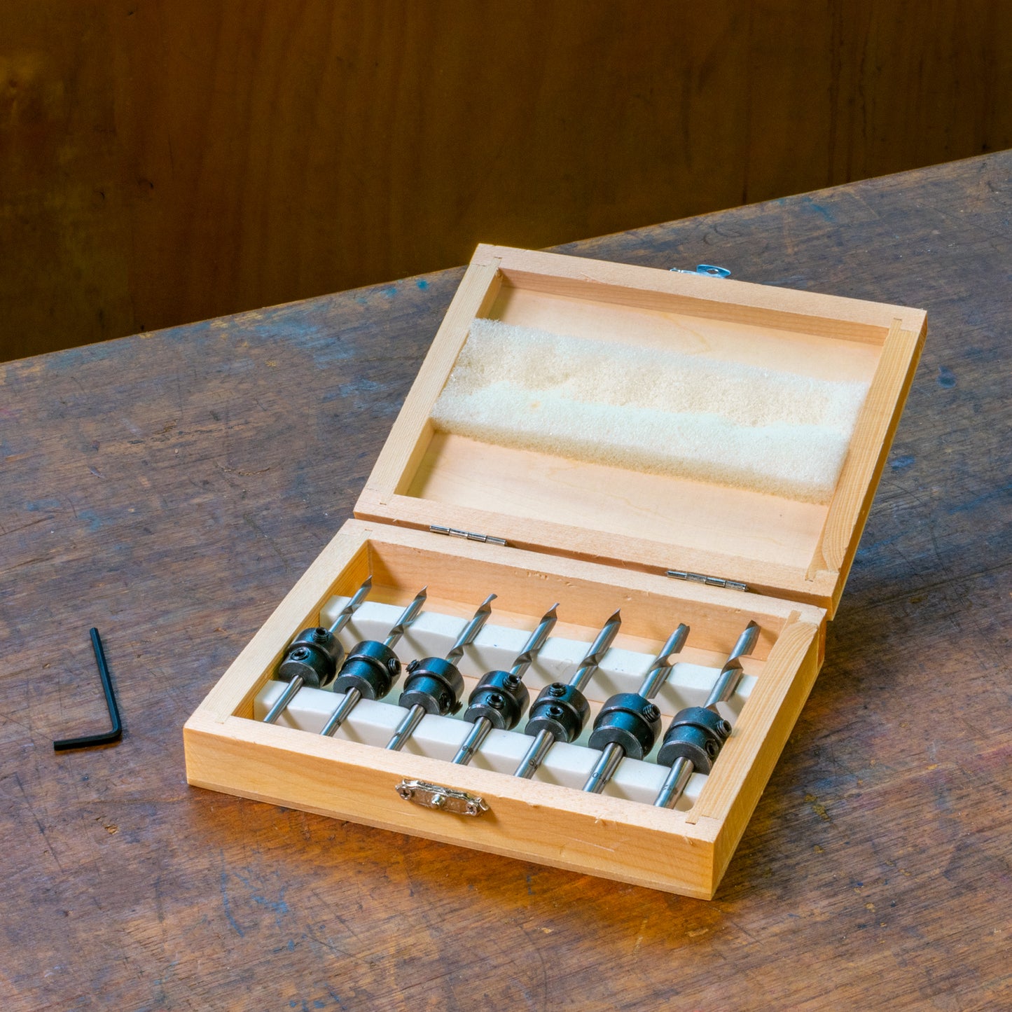 Carbatec 7 Piece Countersink Drill Bit Set