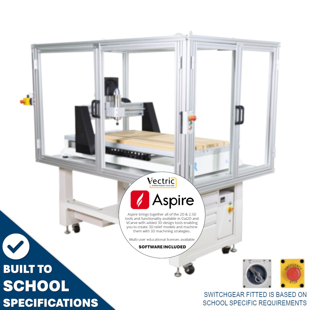 i2R 610 x 1220 mm Fully Enclosed CNC with VCarve Pro - Built to School Specifications