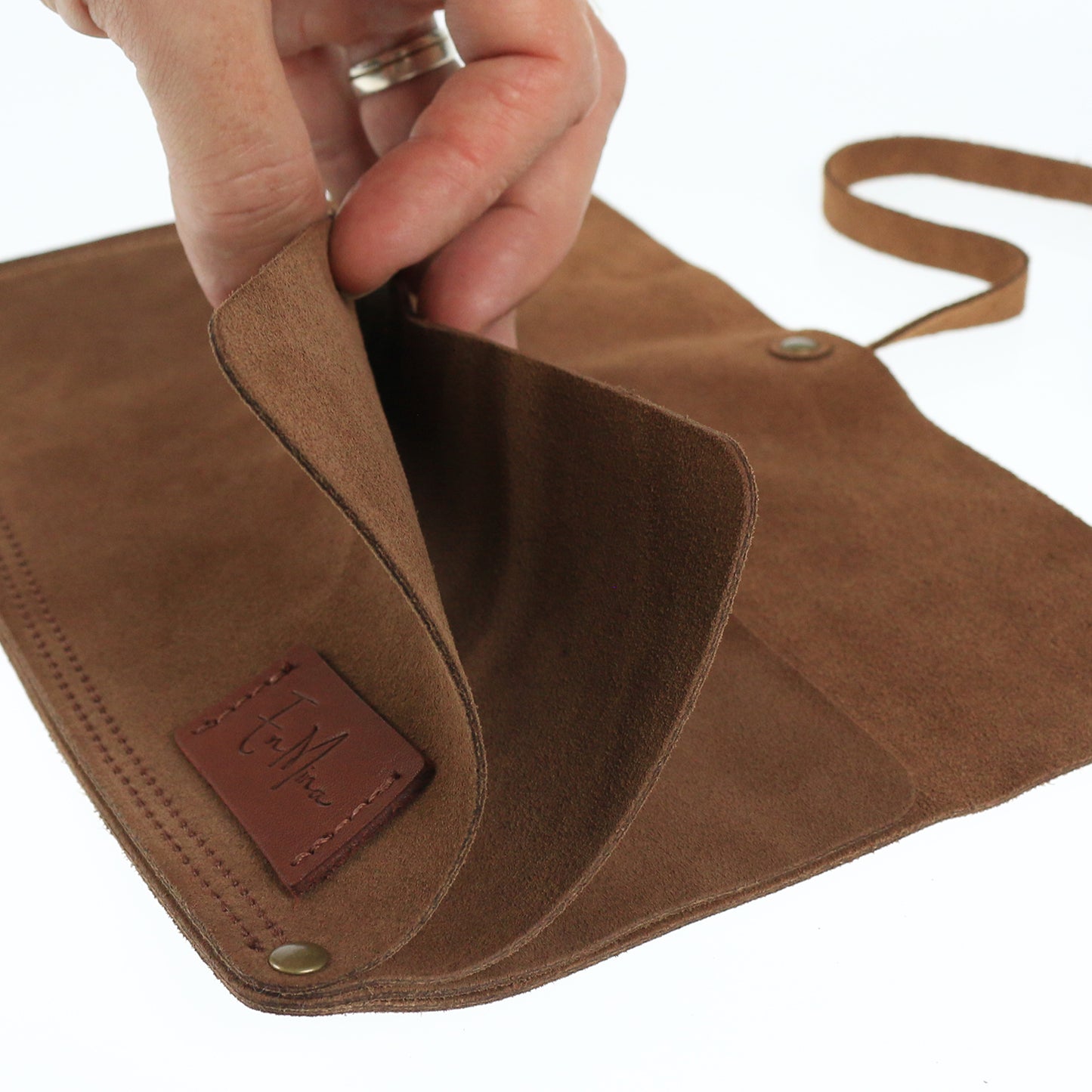 En Mina 3 Pocket Suede Japanese Saw Wrap