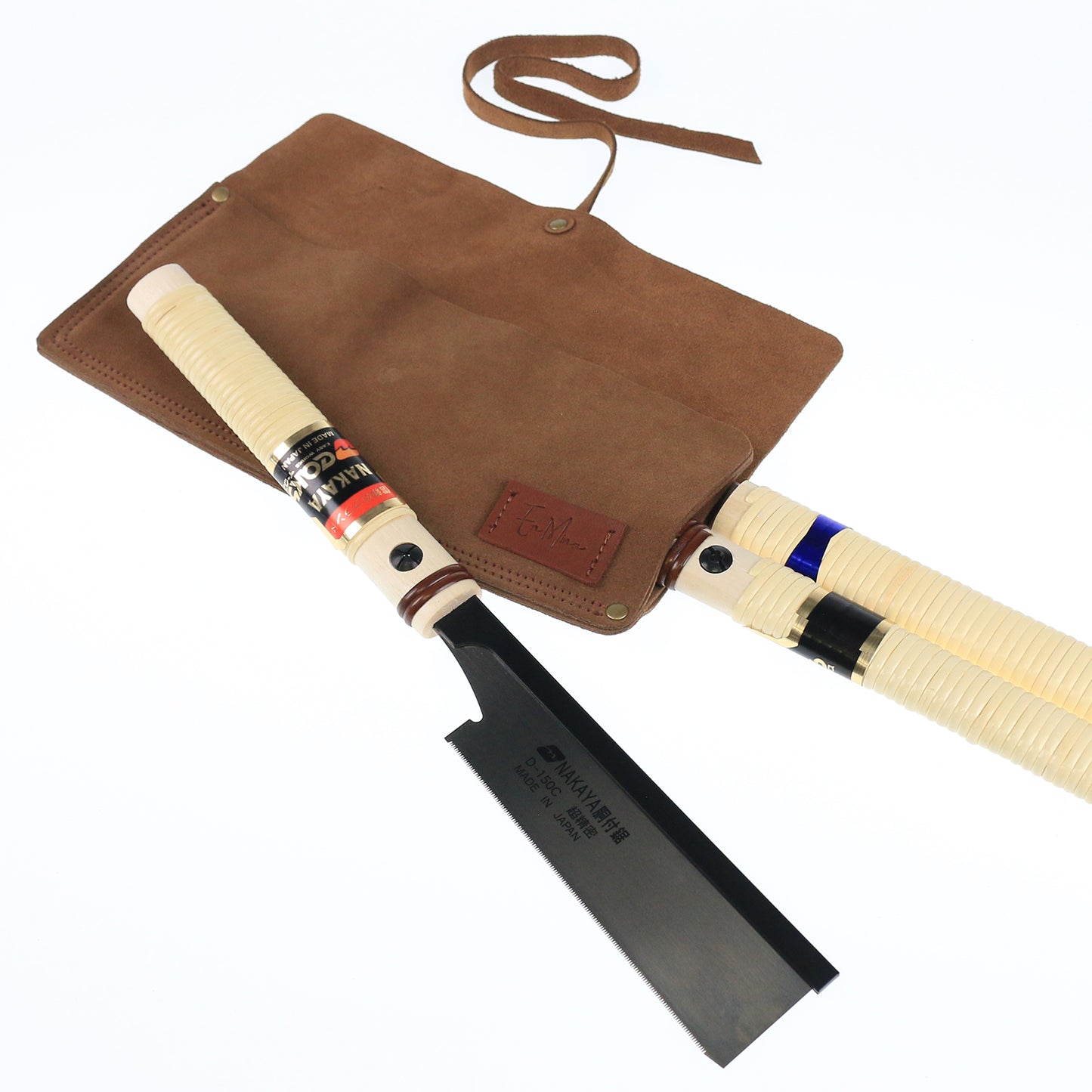 En Mina 3 Pocket Suede Japanese Saw Wrap