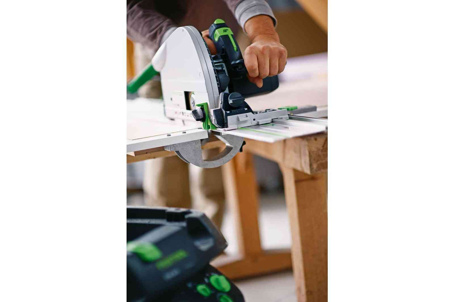 TS 75 210mm Plunge Cut Circular Saw in Systainer with 1400mm Rail
