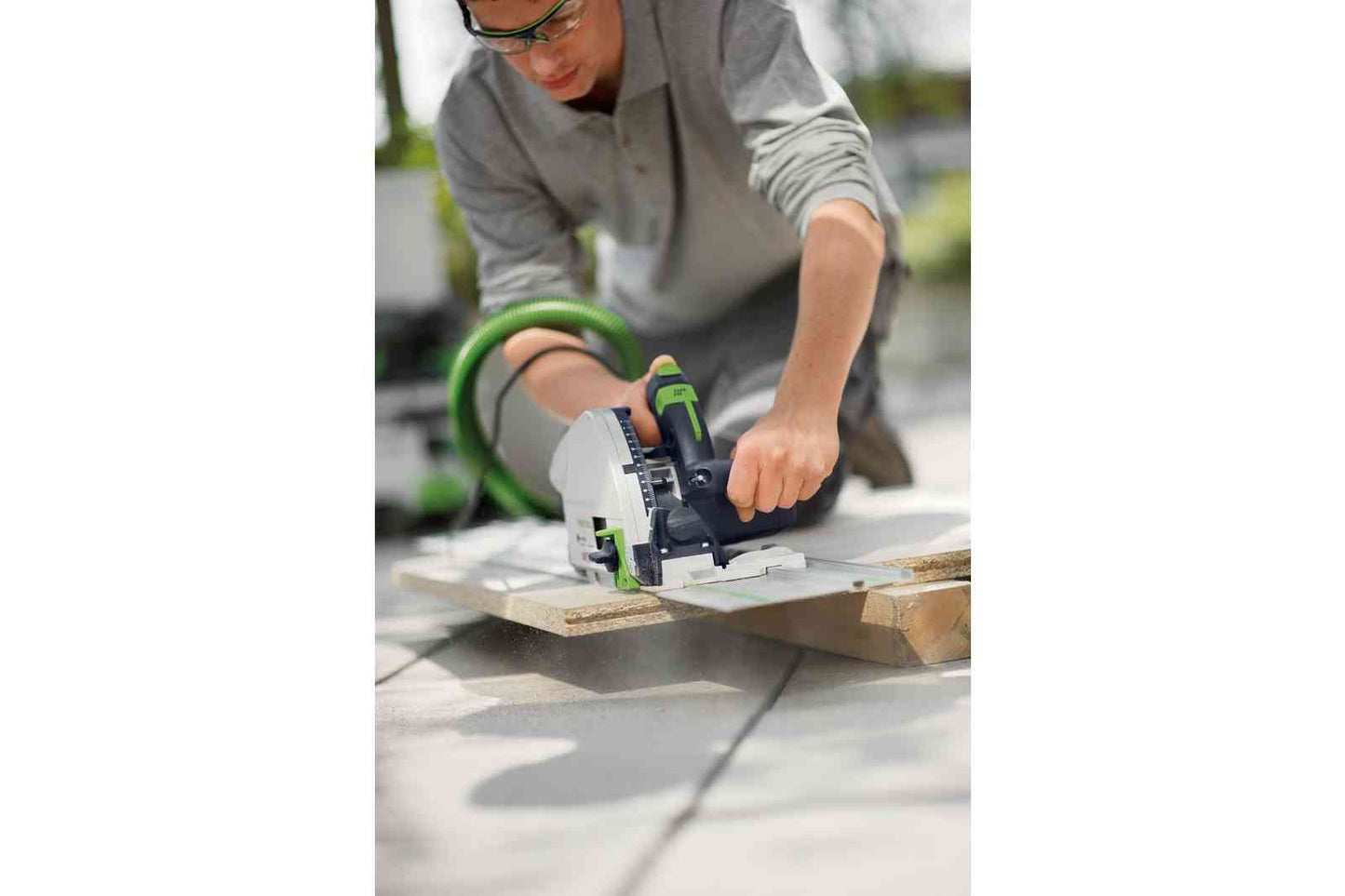 TS 75 210mm Plunge Cut Circular Saw in Systainer with 1400mm Rail