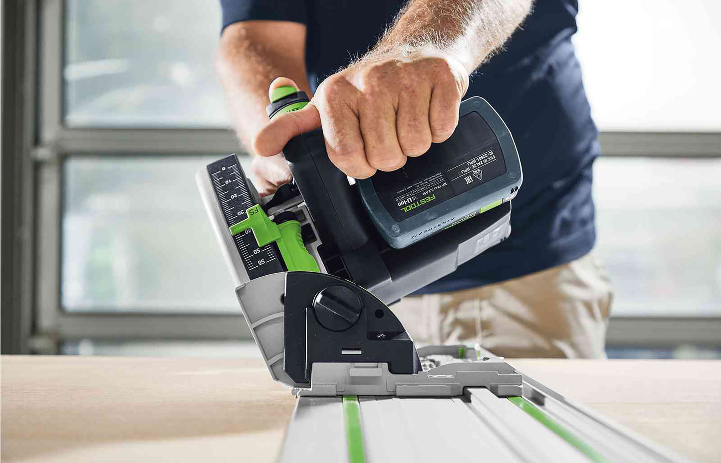 TSC 55K 18V 160mm Cordless Plunge Saw Basic in Systainer
