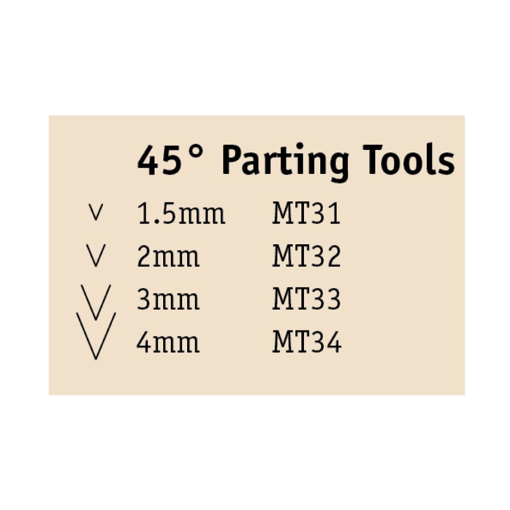 Flexcut 45Deg. Parting Micro Tool Set