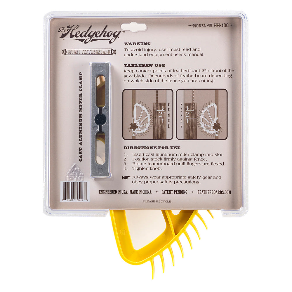The Hedgehog Spiral Featherboard