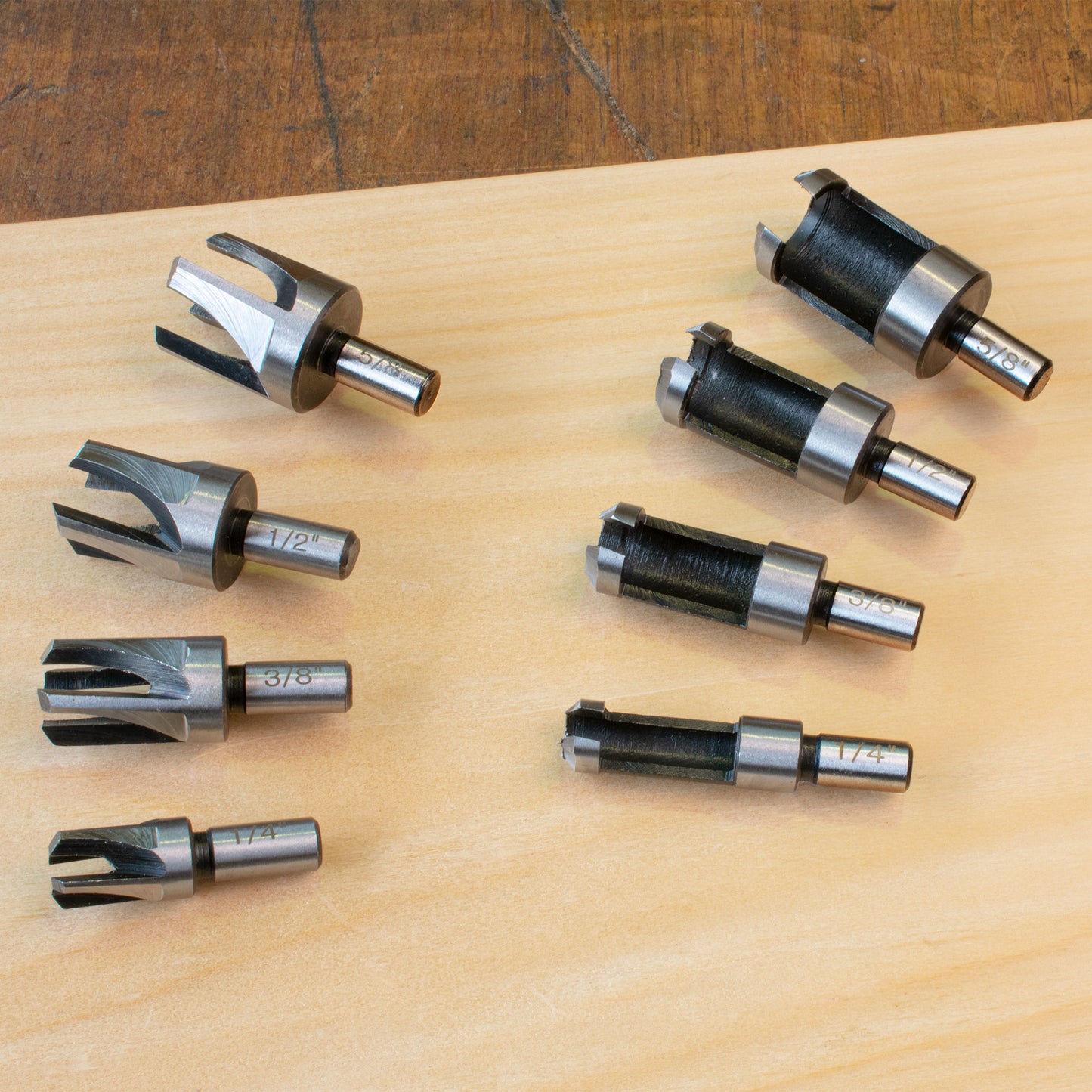 Carbatec 8 Piece Plug Cutter Set