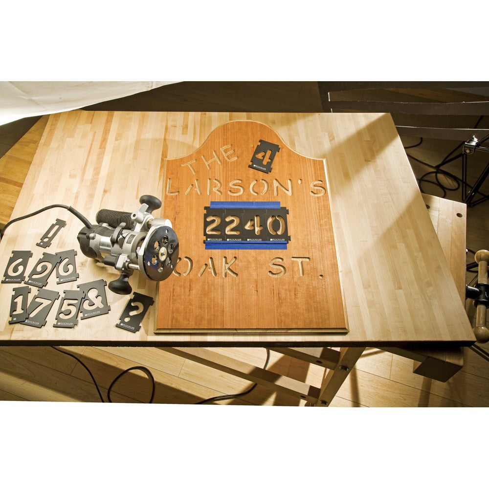 Rockler Signmaker's Kit Includes Number Kit - Letter Kit - Bushing & Bit