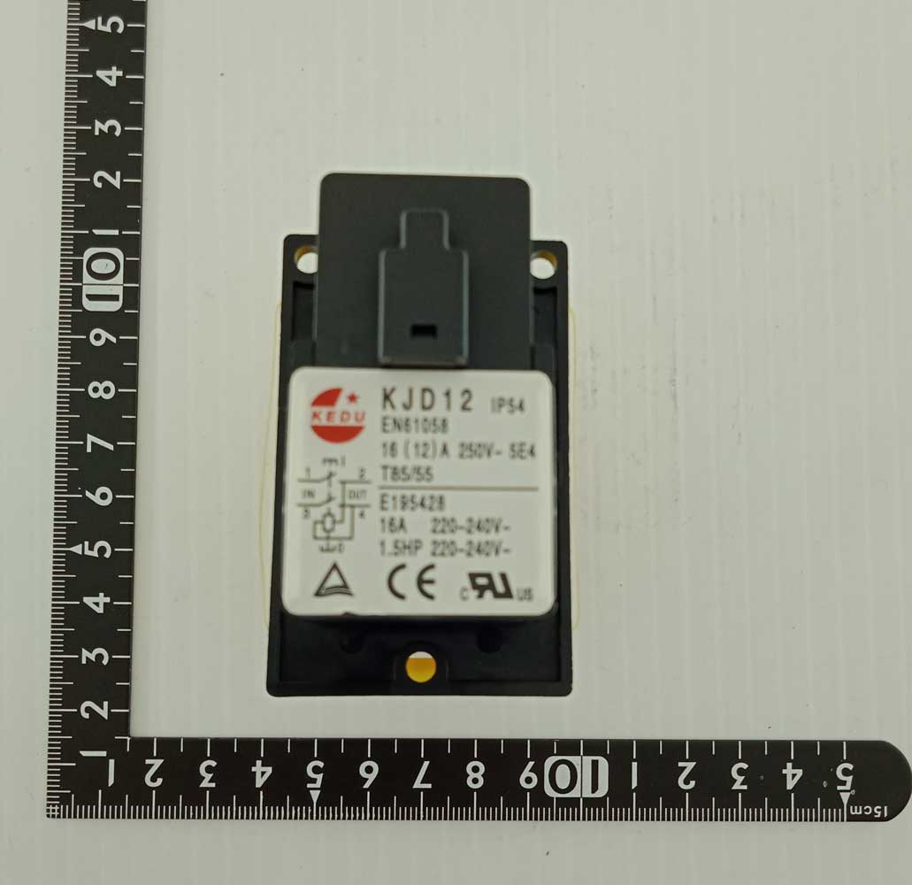Carbatec NVR Replacement Switch - suits many Carbatec machines (45x72mm plate size)