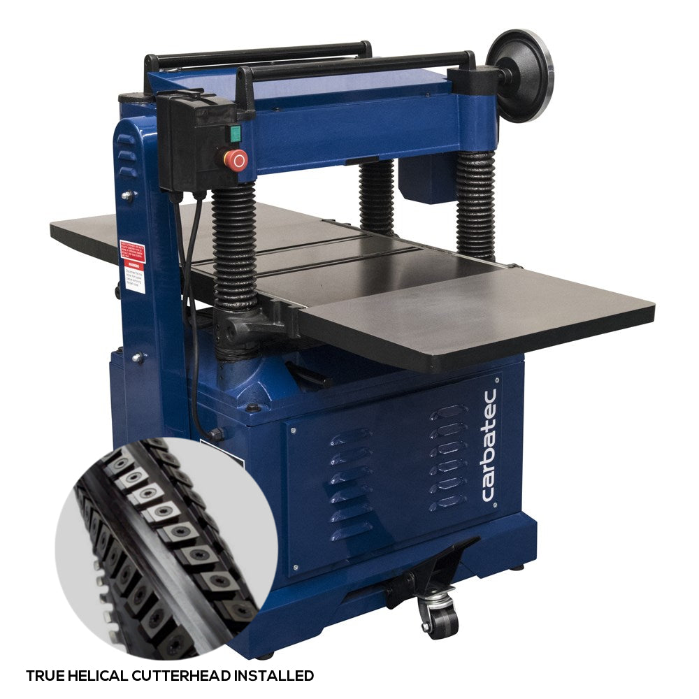 Carbatec 20" Thicknesser with Helical Cutterhead - 3 Phase