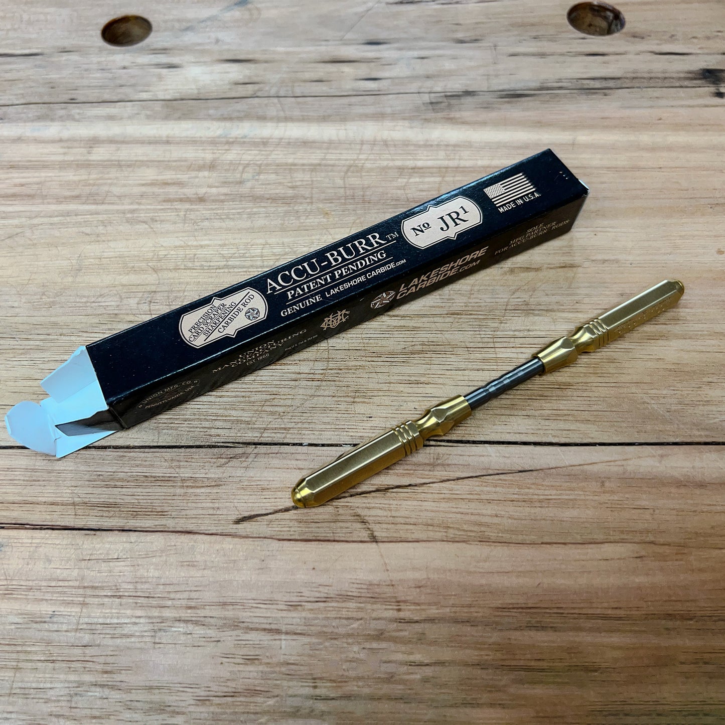 ACCU-BURR™ Carbide Burnisher with Solid Brass Handles