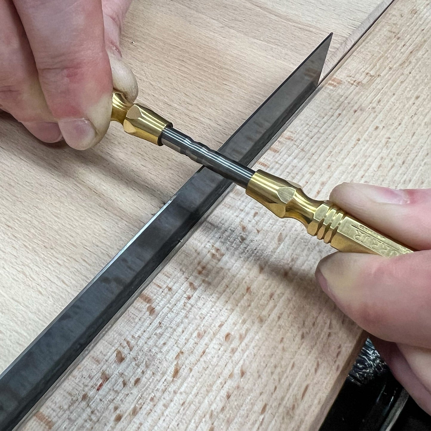 ACCU-BURR™ Carbide Burnisher with Solid Brass Handles