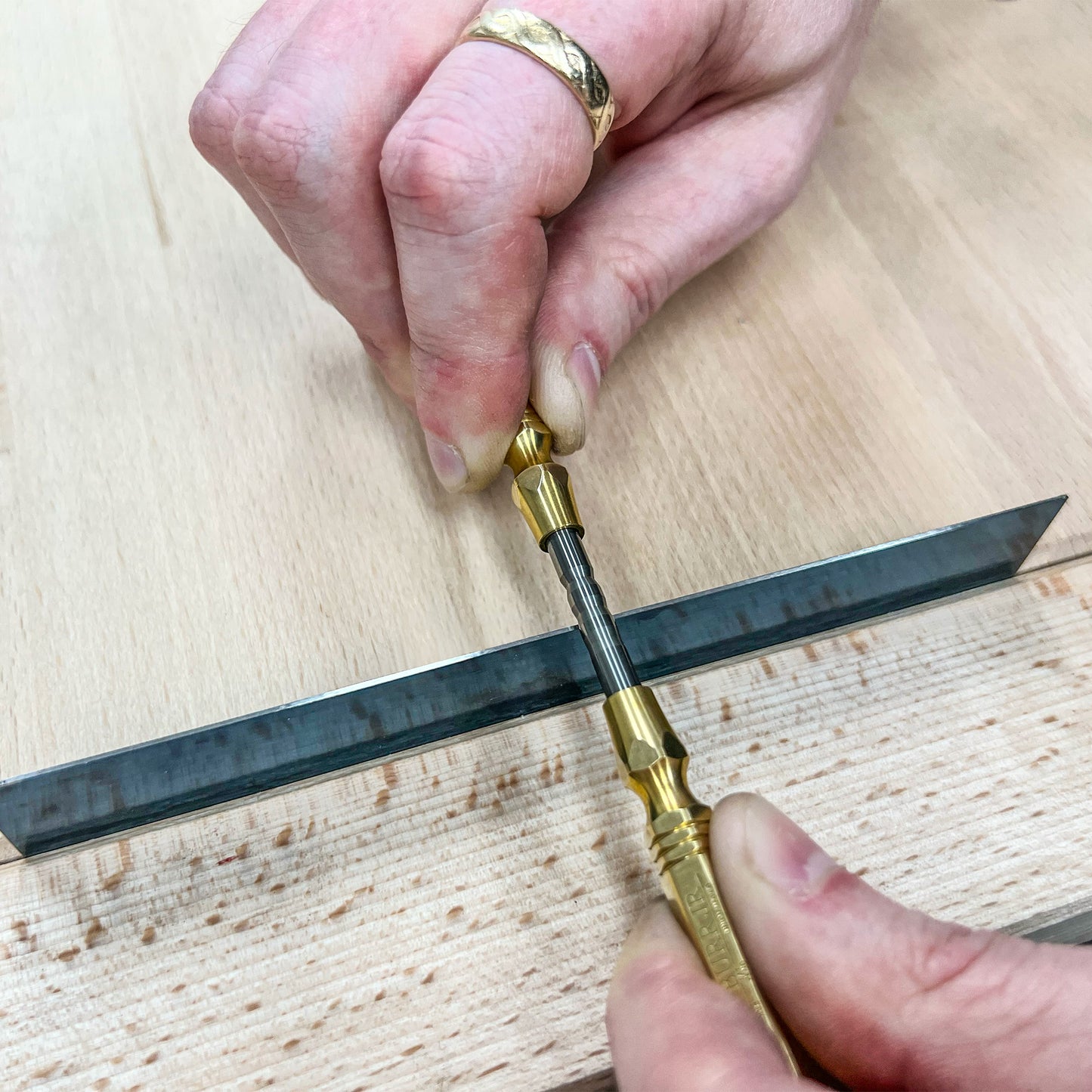 ACCU-BURR™ Carbide Burnisher with Solid Brass Handles