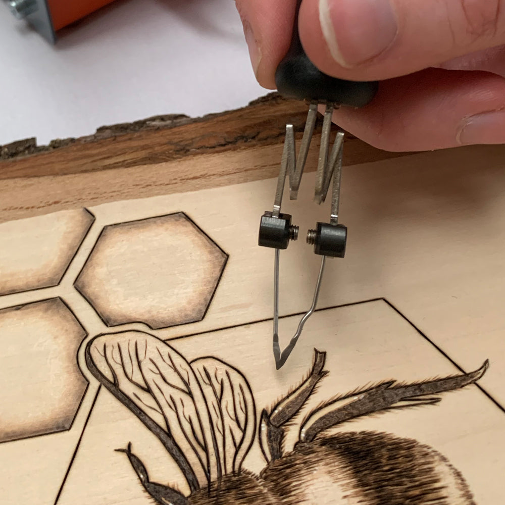Robert Sorby Mix Set of Knife Points (3 Pack) for the Peter Child Artist's Pyrography Machine.