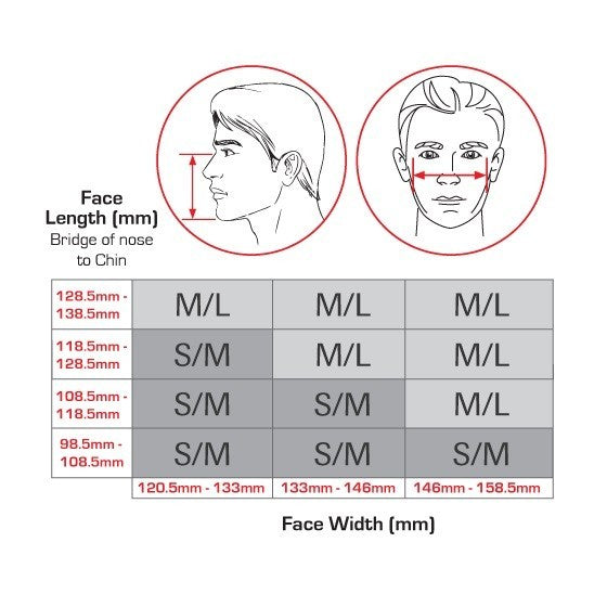 Trend Stealth/ML - Air Stealth Half-Mask Medium/Large