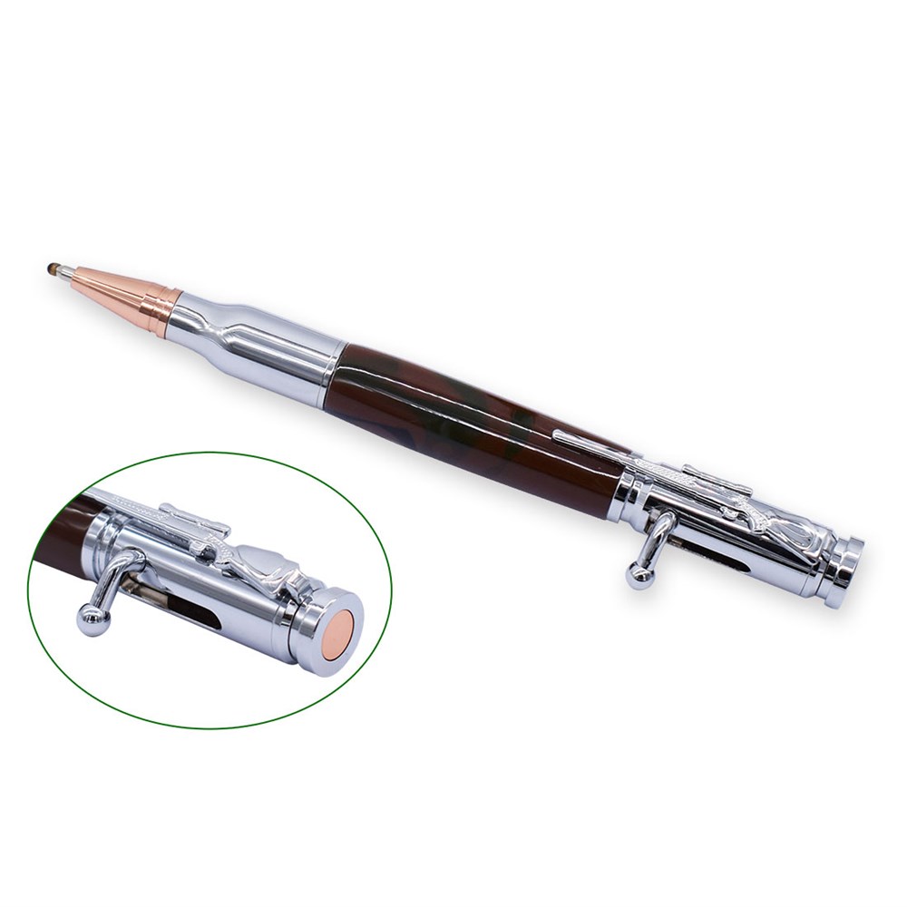 Carbatec Chrome Rifle Bolt Action Pen Kits | Carbatec