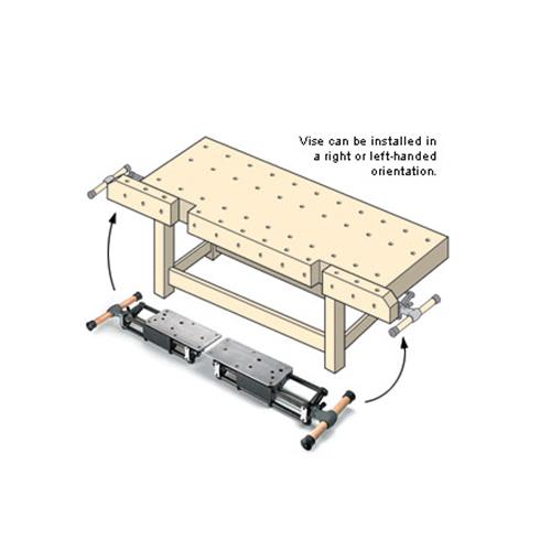 veritas quick release sliding tail vise vices - carbatec