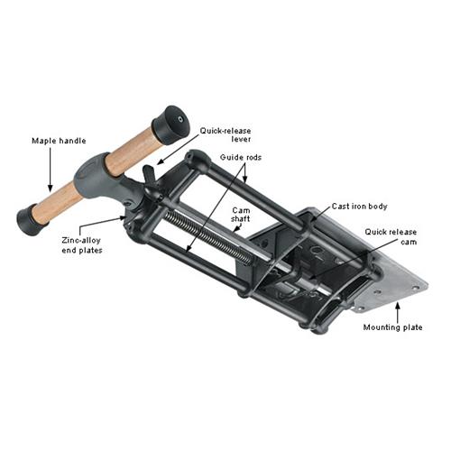 Veritas Quick Release Sliding Tail Vise Vices - Carbatec