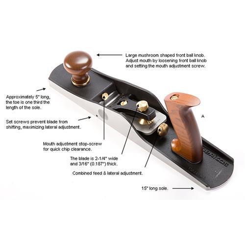 Veritas® Low-Angle Jack Plane with PM-V11 Blade | Carbatec