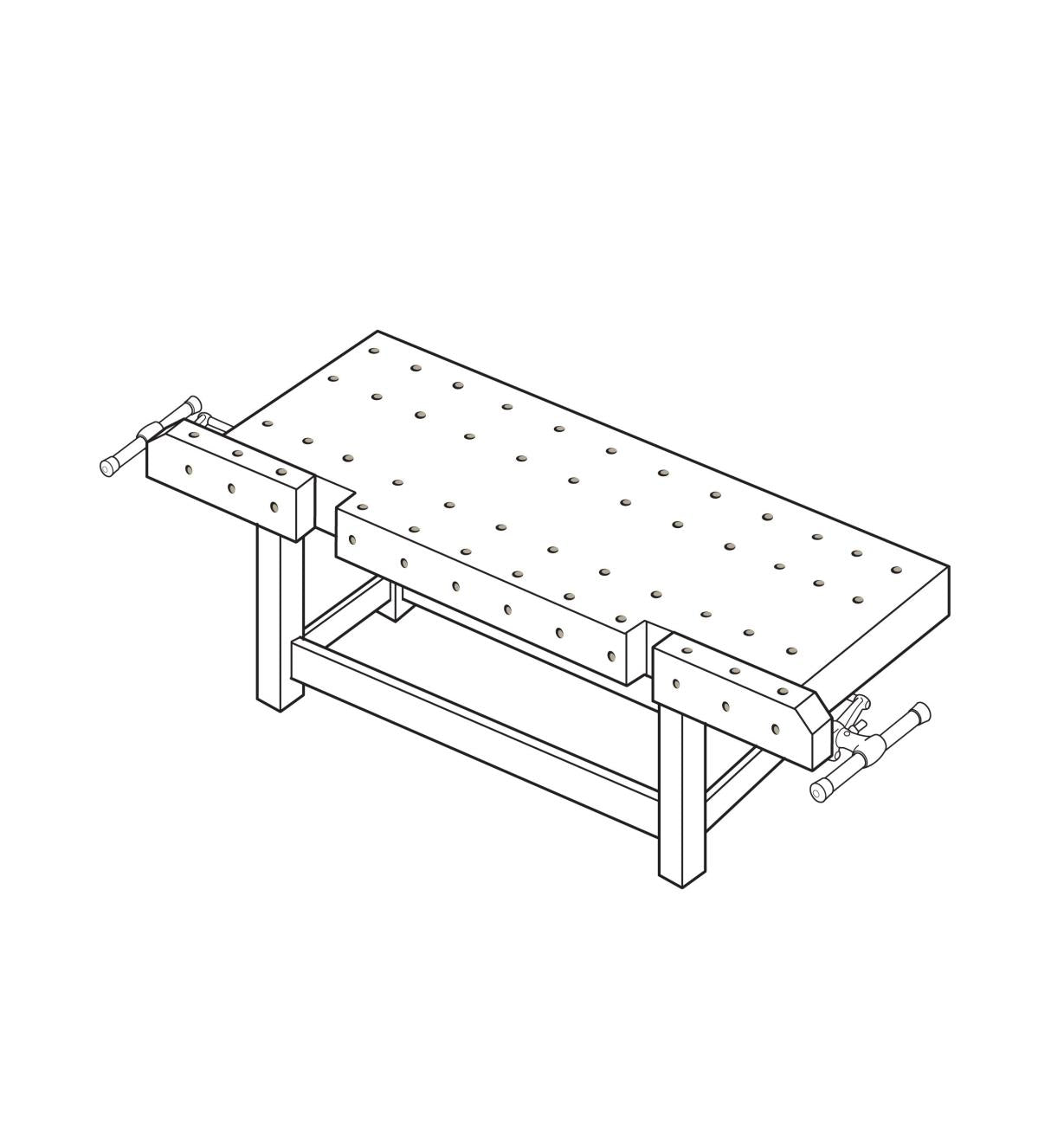 Veritas Quick Release Sliding Tail Vice