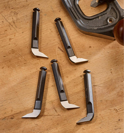 Veritas® Set of 5 Imperial Blades to suit Router and Hinge Mortise Planes