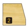 Arden Bevel Trim Cutter with Bearing - 15º Angle 1/4" Shank