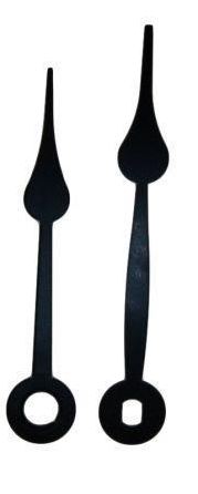 Carbatec Clock Hands - Hour & Minute - Black - 205mm