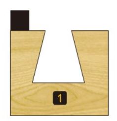 Arden Dovetail Bit with Bearing - 12.7mm Diameter 1/4" Shank