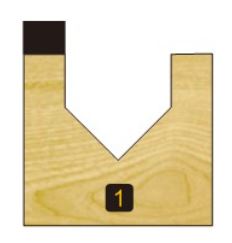 Arden "V" Groove Bit with Bearing - 12.7mm Diameter 1/4" Shank