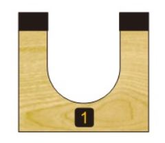 Arden Core Box / Round Nose Bit with Bearing - 12.7mm Diameter 1/4" Shank