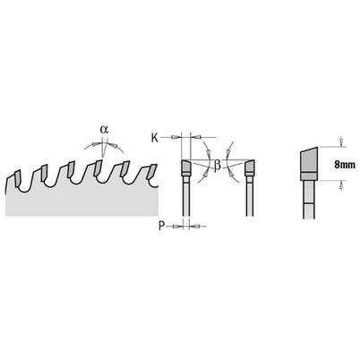 CMT Industrial Low Noise and Chrome Coated Blade - 250mm - 60 Tooth