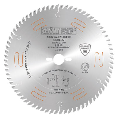 CMT Industrial Low Noise and Chrome Coated Blade - 250mm - 60 Tooth