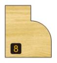 Arden Round Over Bit with Bearing - 6.35mm Radius 11.1mm Cut Depth