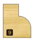 Arden Round Over Bit with Bearing - 6.35mm Radius 12.7mm Cut Depth