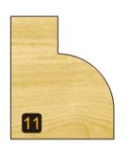 Arden Round Over Bit with Bearing - 9.5mm Radius 1/4" Shank