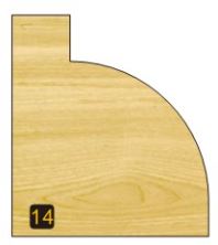 Arden Round Over Bit with Bearing - 19.05mm Radius 1/2" Shank