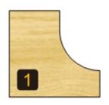 Arden Cove Bit with Bearing - 6.35mm Radius 1/4" Shank