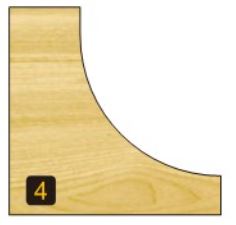 Arden Cove Bit with Bearing - 15.9mm Radius 1/2" Shank