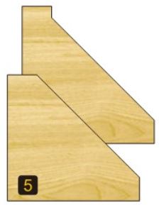 Arden Chamfer Bit with Bearing - 47.6mm Diameter 45° Angle 1/2" Shank